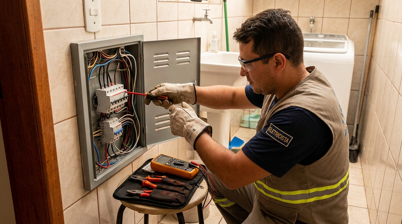 Instalacao de disjuntor residencial em Suzano‑SP